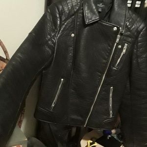 American eagle black moto jacket